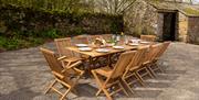 Outdoor Seating at Highgate on the Hutton John Estate in the Lake District, Cumbria