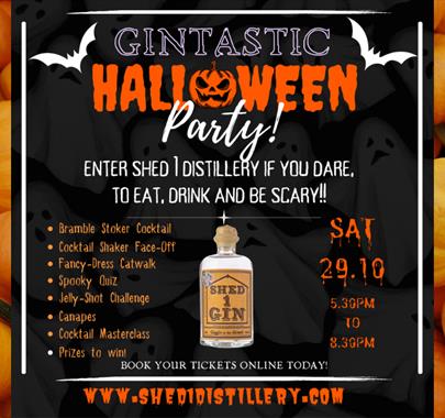 Halloween Party at the Gin Shed