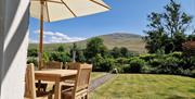 Outside Seating and Back Garden at Heather View in Threlkeld, Lake District