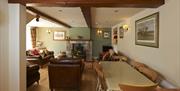 Dining and Living Space at Helm Mount Lodge & Cottages in Barrows Green, Cumbria