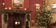 Christmas Decorations and Tree at Helm Mount Lodge in Barrows Green, Cumbria