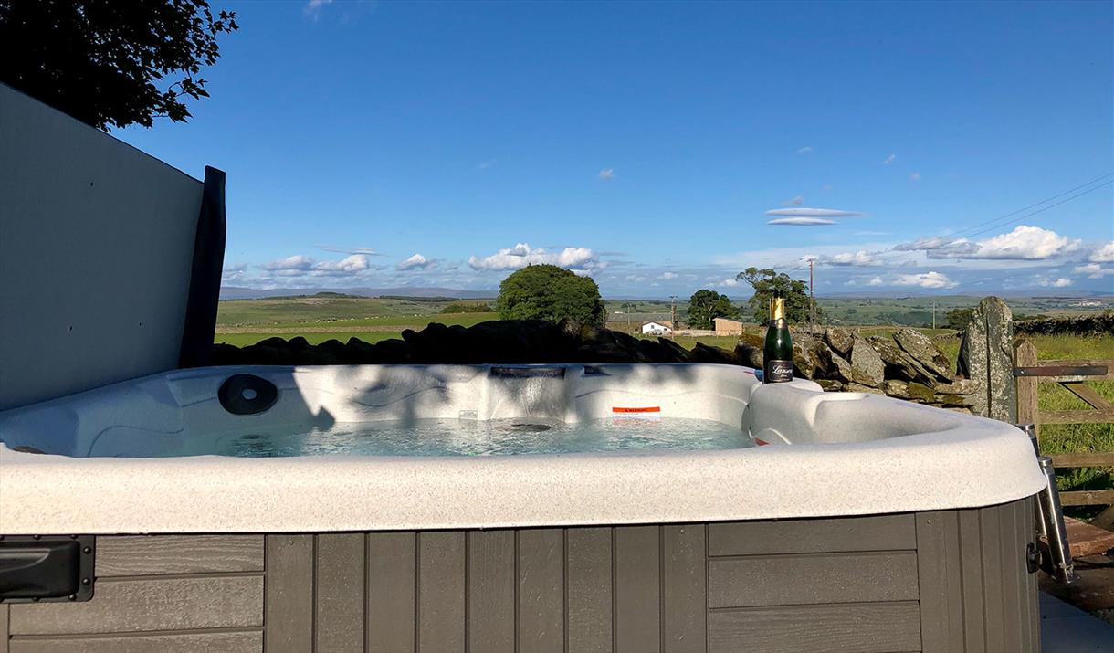 Hot Tub at Carhullan Cottage from Herdwick Cottages in the Lake District, Cumbria