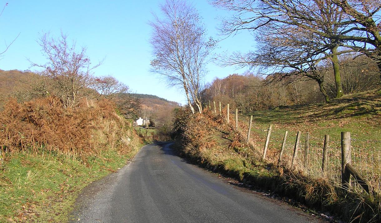 The approach from the South at High Dale Park Barn near Hawkshead, Lake District