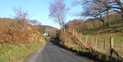 The approach from the South at High Dale Park Barn near Hawkshead, Lake District