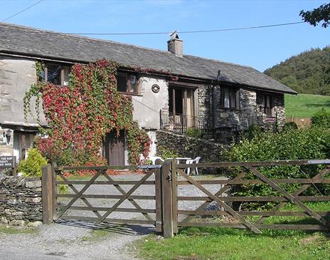 Exterior and Entrance to High Dale Park Barn near Hawkshead, Lake District