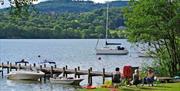 Lakeside views at Hill of Oaks Holiday Park in Windermere, Lake District