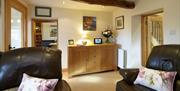 Living Room at Rose Cottage in Hesket Newmarket, Lake District