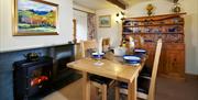 Dining Area at Rose Cottage in Hesket Newmarket, Lake District