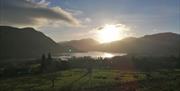 Sunsets over Ullswater near Ullswater Holiday Park in Watermillock, Lake District