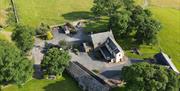 Birds eye view of Near Howe Cottages in Mungrisdale, Lake District