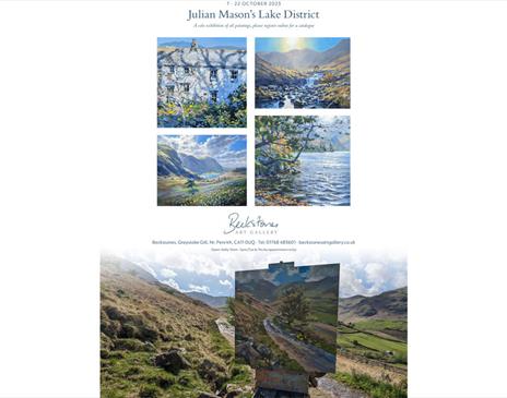 Julian Mason Lake District Landscape Exhibition at Beckstones Art Gallery in Penrith, Cumbria
