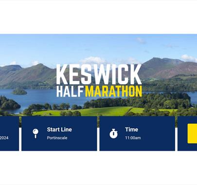 Poster for Keswick Half Marathon in Keswick, Lake District