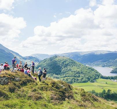 Visitors on a Guided Walk in the Lake District, Cumbria