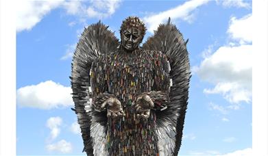 The Knife Angel Visits Barrow-in-Furness