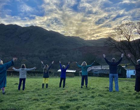Visitors at the Wintering Well - Mindfulness & Relaxation Retreat with Lakeland Wellbeing in Borrowdale, Lake District