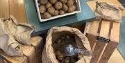 Local Potatoes and Produce at Lake District Food Hall in Cark-in-Cartmel, Cumbria