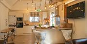 Modern kitchen at Lakes Hostel in Windermere, Lake District