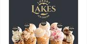 Range of Flavours from Lakes Ice Cream in Kendal, Cumbria
