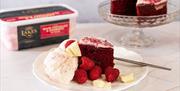 White Chocolate & Raspberry Red Velvet Ice Cream from Lakes Ice Cream in Kendal, Cumbria