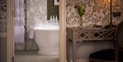 Ensuite Bathroom with Tub at Langdale Chase Hotel in Windermere, Lake District