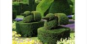 World's oldest topiary gardens at Levens Hall & Gardens in Levens, Cumbria