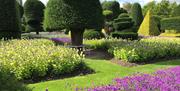 Grounds and gardens at Levens Hall & Gardens in Levens, Cumbria