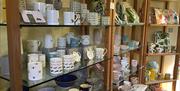 The shop at Levens Hall, Gardens & Kitchen in Levens, Cumbria