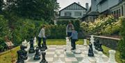 Chess at Linthwaite House in Bowness-on-Windermere, Lake District
