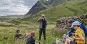 Visitors Sketching in Nature at an Art Course with Long House Studios in Kentmere, Lake District