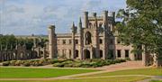 Scenic Exterior View of Lowther Castle & Gardens in Lowther, Lake District