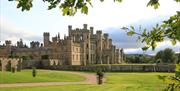 Scenic Exterior View of Lowther Castle & Gardens in Lowther, Lake District