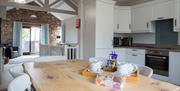 Kitchen and Dining Area at Monkhouse Hill Cottages near Caldbeck, Cumbria