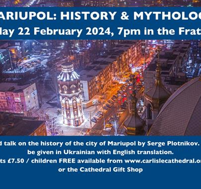Poster for Mariupol: History and Mythology at Carlisle Cathedral in Carlisle, Cumbria