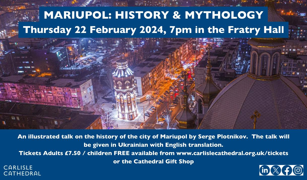 Poster for Mariupol: History and Mythology at Carlisle Cathedral in Carlisle, Cumbria