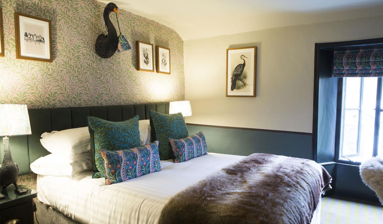 Cottage Bedroom at The Masons Arms in Cartmel Fell, Lake District