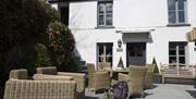 Outdoor Seating at The Masons Arms in Cartmel Fell, Lake District