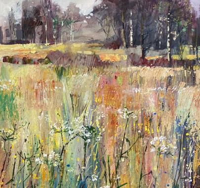'Summer Meadows' in mixed media with Frances Winder