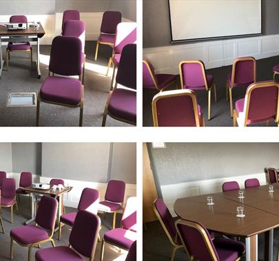 Layout Options of the Blake Meeting Room at The Melbreak Hotel in Great Clifton, Cumbria