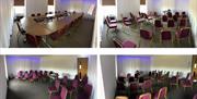 Layout Options of the Hopegill Meeting Room at The Melbreak Hotel in Great Clifton, Cumbria