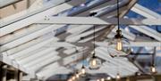 Close-up Shot of Lighting Fixtures at The Conservatory at The Melbreak Hotel in Great Clifton, Cumbria