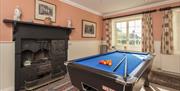 Billiards Room at Morland House in Morland, Cumbria