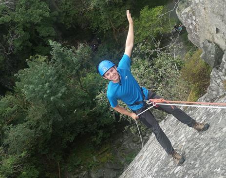 Abseiling with Mountain Journeys in the Lake District, Cumbria