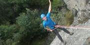 Abseiling on Family Adventure Days with Mountain Journeys in the Lake District, Cumbria