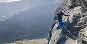 Climbing at Gimmer Crag with Mountain Journeys in the Lake District, Cumbria