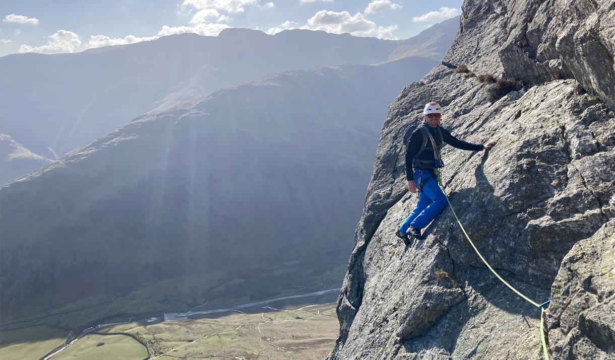 Rock Climbing with Mountain Journeys in the Lake District, Cumbria