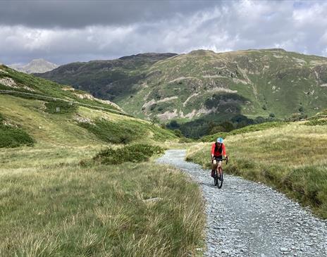 Visitor Gravel Biking with Mountain Journeys in the Lake District, Cumbria