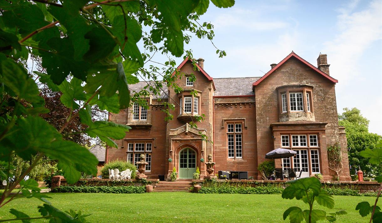 Exterior and grounds at Heads Nook Hall in Brampton, Cumbria