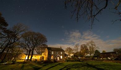 Dark Sky and Stars over Near Howe Cottages in Mungrisdale, Lake District