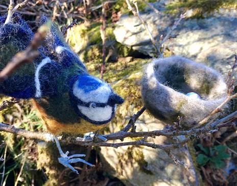Needle Felt Spring Songbirds Workshop at Cowshed Creative in Staveley, Cumbria