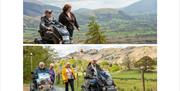 Visitors Using Trampers Hired from Outdoor Mobility in the Lake District, Cumbria